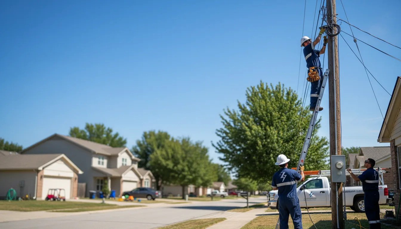 Residential electrician providing installation services in Cushing, ME